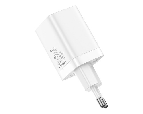 Мережевий зарядний пристрій Baseus Super Si Pro Quick Charger C+U 30W EU White (CCSUPP-E02) Мережевий зарядний пристрій Baseus Super Si Pro Quick Charger C+U 30W EU White (CCSUPP-E02)