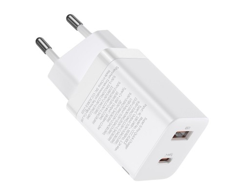 Мережевий зарядний пристрій Baseus Super Si Pro Quick Charger C+U 30W EU White (CCSUPP-E02) Мережевий зарядний пристрій Baseus Super Si Pro Quick Charger C+U 30W EU White (CCSUPP-E02)