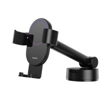 Тримач для мобiльного Baseus Simplism gravity car mount holder with suction base Black (SUYL-JY01) 