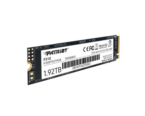 SSD M.2 Patriot P310 1920GB NVMe 2280 PCIe 3.0x4 3D NAND TLC (P310P192TM28) SSD M.2 Patriot P310 1920GB NVMe 2280 PCIe 3.0x4 3D NAND TLC (P310P192TM28)