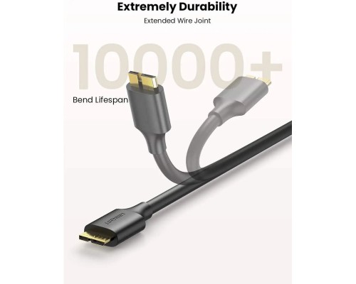 Кабель UGREEN US130 USB 3.0 A Male to Micro USB 3.0 Male Cable 2m (Black)(UGR-10843) (UGR-10843) Кабель UGREEN US130 USB 3.0 A Male to Micro USB 3.0 Male Cable 2m (Black)(UGR-10843) (UGR-10843)