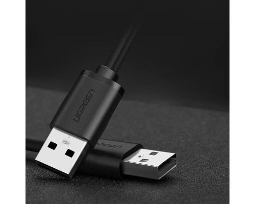 Кабель UGREEN US102 USB 2.0 A Male to A Male Cable 1m (Black)(10309) (UGR-10309) 