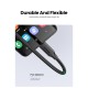 Кабель UGREEN US353 USB-C/M to USB-C/F Gen2 5A Extension Cable 1m (Black)(UGR-10387) (UGR-10387) 