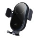 Тримач для мобiльного з БЗП Baseus LightChaser Series Wireless Charging Electric Car Mount 15W Cosmic Black (C40355900121-00)