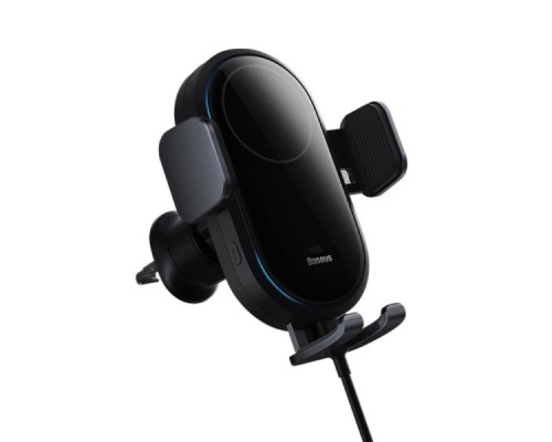 Тримач для мобiльного з БЗП Baseus LightChaser Series Wireless Charging Electric Car Mount 15W Cosmic Black (C40355900121-00) Тримач для мобiльного з БЗП Baseus LightChaser Series Wireless Charging Electric Car Mount 15W Cosmic Black (C40355900121-00)