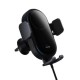 Тримач для мобiльного з БЗП Baseus LightChaser Series Wireless Charging Electric Car Mount 15W Cosmic Black (C40355900121-00)