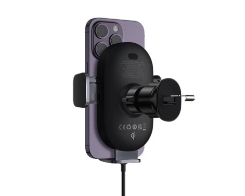 Тримач для мобiльного з БЗП Baseus LightChaser Series Wireless Charging Electric Car Mount 15W Cosmic Black (C40355900121-00) Тримач для мобiльного з БЗП Baseus LightChaser Series Wireless Charging Electric Car Mount 15W Cosmic Black (C40355900121-00)