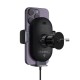Тримач для мобiльного з БЗП Baseus LightChaser Series Wireless Charging Electric Car Mount 15W Cosmic Black (C40355900121-00)