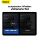 Тримач для мобiльного з БЗП Baseus LightChaser Series Wireless Charging Electric Car Mount 15W Cosmic Black (C40355900121-00)