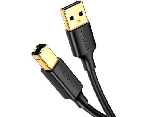 Кабель UGREEN US135 USB 2.0 AM to BM Print Cable 1m (Black) (UGR-20846) 