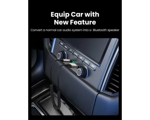 Bluetooth-ресивер UGREEN CM309 Bluetooth Car Receiver Aux with Mic (Space Gray)(UGR-70601) (UGR-70601) 