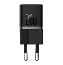 Мережевий зарядний пристрій Baseus GaN5 Fast Charger(mini) 1C 20W EU Black (CCGN050101)