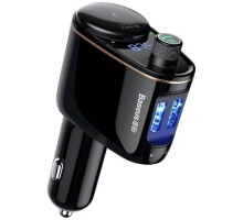 АЗП з FM-модулятор Baseus S-06 Car Bluetooth MP3 Player Black (CCHC000001) 