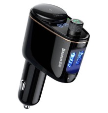 АЗП з FM-модулятором Baseus S-06 Car Bluetooth MP3 Player Black (CCHC000001)
