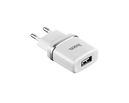 Мережевий зарядний пристрій HOCO C11 Smart single USB charger White (6957531047728) 