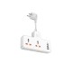 Мережевий подовжувач HOCO AC12A Reise 2-position expansion socket(PD30W/1C3A) White (6942007607100 )