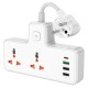 Мережевий подовжувач HOCO AC12A Reise 2-position expansion socket(PD30W/1C3A) White (6942007607100 )