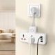 Мережевий подовжувач HOCO AC12A Reise 2-position expansion socket(PD30W/1C3A) White (6942007607100 )