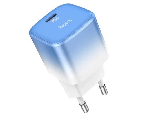 Мережевий зарядний пристрій HOCO C101A single port PD20W charger Ice Blue (6931474769374) Мережевий зарядний пристрій HOCO C101A single port PD20W charger Ice Blue (6931474769374)
