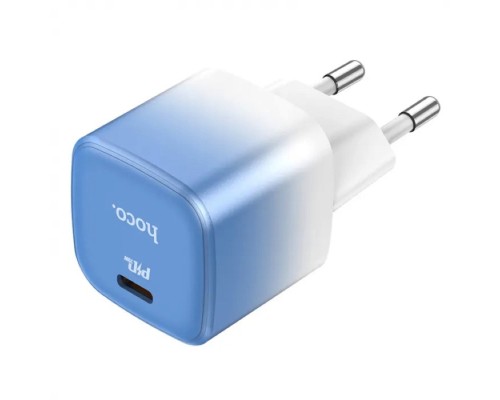 Мережевий зарядний пристрій HOCO C101A single port PD20W charger Ice Blue (6931474769374) Мережевий зарядний пристрій HOCO C101A single port PD20W charger Ice Blue (6931474769374)