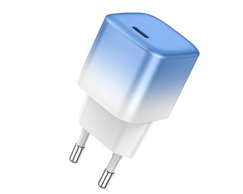 Мережевий зарядний пристрій HOCO C101A single port PD20W charger Ice Blue (6931474769374) Мережевий зарядний пристрій HOCO C101A single port PD20W charger Ice Blue (6931474769374)
