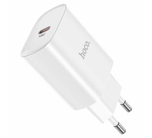Мережевий зарядний пристрій HOCO N14 Smart Charging single port PD20W charger White (6931474745026) 