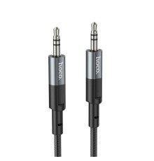 Аудіокабель HOCO UPA23 AUX audio cable Metal Gray (6931474783820)