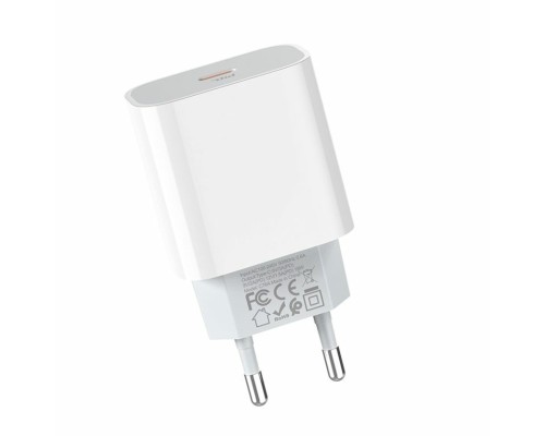 Мережевий зарядний пристрій HOCO C76A Plus Speed source PD20W charger White (6931474746917) 