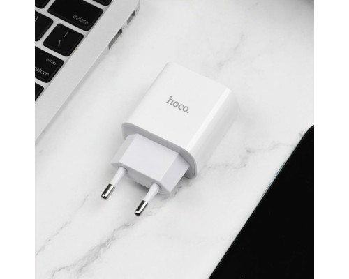 Мережевий зарядний пристрій HOCO C76A Plus Speed source PD20W charger White (6931474746917) 