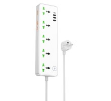 Мережевий подовжувач HOCO  AC13A Talento 5-position socket(1C3A) White (6942007607148 ) 