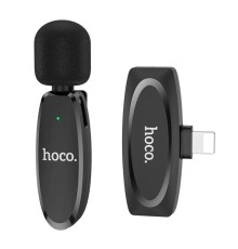 Бездротова мікрофонна система HOCO L15 iP Crystal lavalier wireless digital microphone Black (6931474789020)