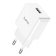 Мережевий зарядний пристрій HOCO C106A Leisure single port charger White (6931474783882)