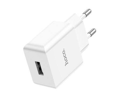 Мережевий зарядний пристрій HOCO C106A Leisure single port charger White (6931474783882) Мережевий зарядний пристрій HOCO C106A Leisure single port charger White (6931474783882)