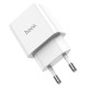 Мережевий зарядний пристрій HOCO C106A Leisure single port charger White (6931474783882)