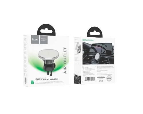 Тримач для мобільного HOCO H1 Crystal magnetic car holder(air outlet) Space Gray (6931474790170) Тримач для мобільного HOCO H1 Crystal magnetic car holder(air outlet) Space Gray (6931474790170)