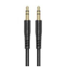 Аудіокабель HOCO UPA24 Smooth AUX audio cable Black (6931474789136)