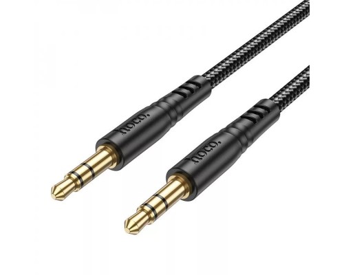 Аудiокабель HOCO UPA24 Smooth AUX audio cable Black (6931474789136) 