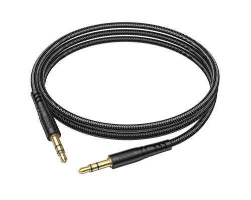 Аудiокабель HOCO UPA24 Smooth AUX audio cable Black (6931474789136) 