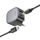 Мережевий зарядний пристрій HOCO CS32A Rise PD20W+QC3.0 charger set(Type-C to Type-C) Black (6942007617475 ) 