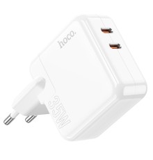 Мережевий зарядний пристрій HOCO C110A Lucky dual-port PD35W(2C) charger White (6931474790804 )
