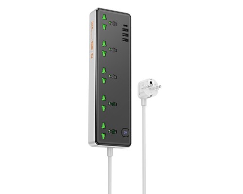 Мережевий подовжувач HOCO AC13A Talento 5-position socket(1C3A) Black (6942007607131 ) Мережевий подовжувач HOCO AC13A Talento 5-position socket(1C3A) Black (6942007607131 )