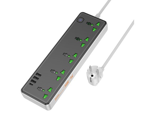 Мережевий подовжувач HOCO AC13A Talento 5-position socket(1C3A) Black (6942007607131 ) Мережевий подовжувач HOCO AC13A Talento 5-position socket(1C3A) Black (6942007607131 )