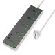 Мережевий подовжувач HOCO AC13A Talento 5-position socket(1C3A) Black (6942007607131 )