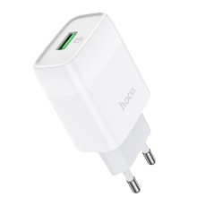 Мережевий зарядний пристрій HOCO C72Q Glorious single port QC3.0 charger 18W White (6931474732514)