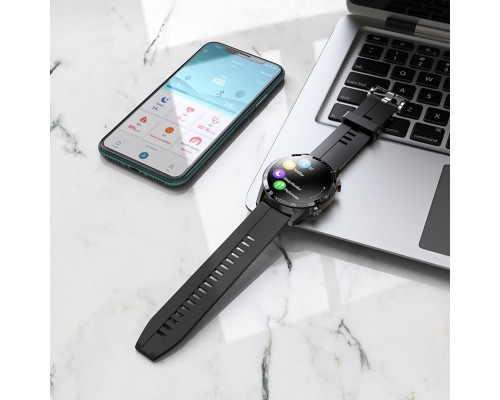 Смарт-годинник HOCO Y2 Pro Smart sports watch(Call Version) Black (6931474771063) Смарт-годинник HOCO Y2 Pro Smart sports watch(Call Version) Black (6931474771063)
