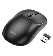Маніпулятор миша HOCO GM25 Royal dual-mode business wireless mouse Dark Night Black (6942007608527)