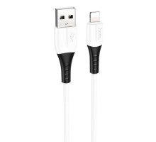 Кабель HOCO X82 USB to iP 2.4A, 1m, silicone, silicone connectors, White (6931474768544) 