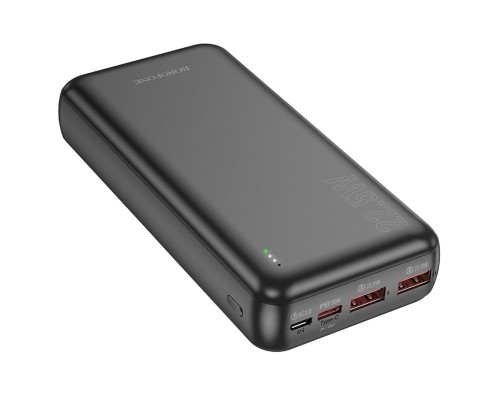 Зовнішній акумулятор BOROFONE BJ38A Power 22.5W+PD20W fully compatible power bank(20000mAh) Black (6941991105586) Зовнішній акумулятор BOROFONE BJ38A Power 22.5W+PD20W fully compatible power bank(20000mAh) Black (6941991105586)