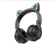Навушники BOROFONE BO18 Cat ear BT headphones Black (6974443384949) 