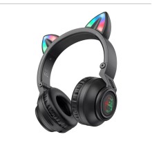 Бездротові навушники BOROFONE BO18 Cat ear BT headphones Black (6974443384949)